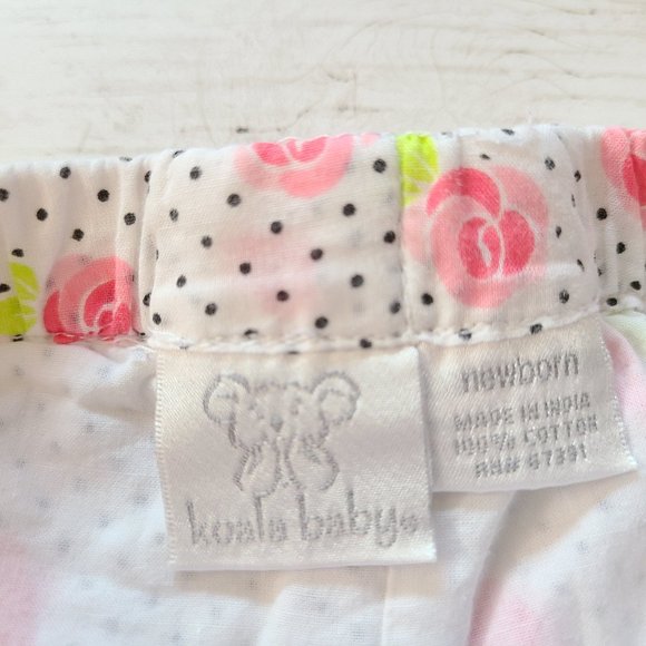 ♡ 5/$20 - Koala Baby Girl's Roses Polka Dot Diaper Cover Newborn - Picture 3 of 4